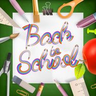 School season invitation template EPS 10 N3