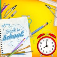 Back to School template concept EPS 10 N3