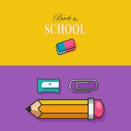 Pencil paper clip eraser and pencil sharpener