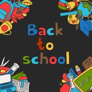 Back to school background with education hand drawn doodles N5