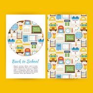 Vector Back to School Business Banners Set Template