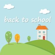 Back to school concept illustration background N2