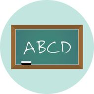 Flat School Board Icon
