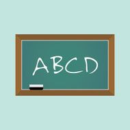 Flat School Board Icon N2