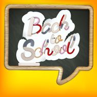 Back to school sign EPS 10