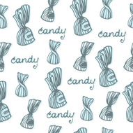 candy line draw vector seamless sketch pattern