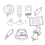School - doodles collection N3