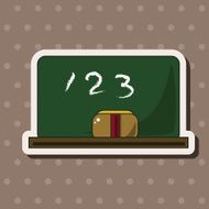 classroom blackbroad theme elements vector eps N4