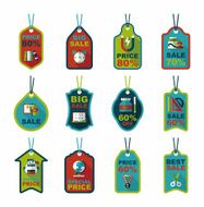 school tag flat banner background set eps10 N12