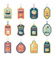 school tag flat banner background set eps10 N89