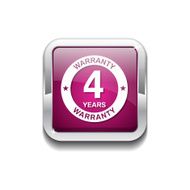 4 Years Warranty Pink Vector Icon Button N2
