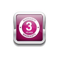 3 Years Warranty Pink Vector Icon Button N2