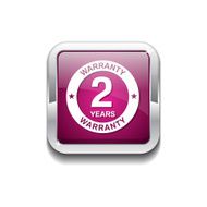 2 Years Warranty Pink Vector Icon Button N2