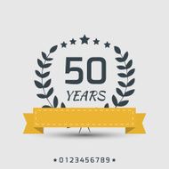 Vector anniversary sign