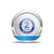 2 Years Warranty Blue Vector Icon Button N2