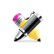 Black pen and pencil vector