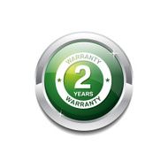 2 Years Warranty Green Vector Icon Button N5