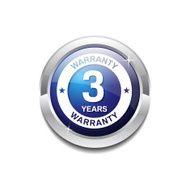 3 Years Warranty Blue Vector Icon Button N4