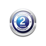 2 Years Warranty Blue Vector Icon Button N4