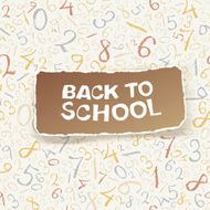 Back to school on chaotic numbers seamless pattern Vector EPS1