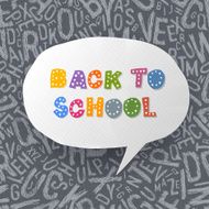 Back to school abstract background Vector illustration EPS10