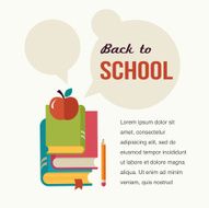 Back to school read the books concept backgound