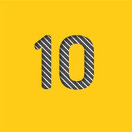 Number 10 background