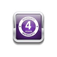 4 Years Warranty Purple Vector Icon Button N4