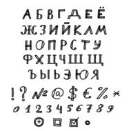 Sketchnote Russian Alphabet