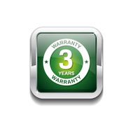 3 Years Warranty Green Vector Icon Button N5