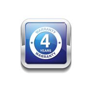 4 Years Warranty Blue Vector Icon Button N5