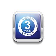 3 Years Warranty Blue Vector Icon Button N5