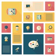 back to school flat ui background eps10 N9
