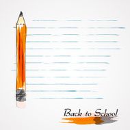 Orange pencil