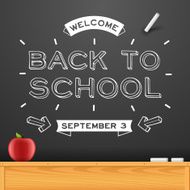 Back to School Chalkboard Message