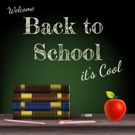 Back to school school books EPS 10