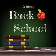 Back to school school books EPS 10 N4