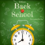 Back to school with alarm clock EPS 10 N5