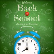 Back to school with alarm clock EPS 10 N6