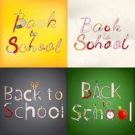 Back to School background EPS 10 N26