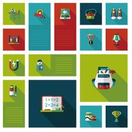 back to school flat ui background eps10 N25