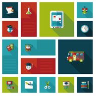 back to school flat ui background eps10 N28