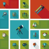 back to school flat ui background eps10 N38
