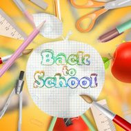 Set of Welcome back to school template EPS 10 N8