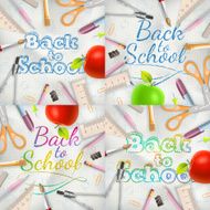 Set of Welcome back to school template EPS 10 N11