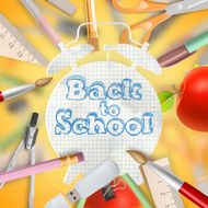 Set of Welcome back to school template EPS 10 N12