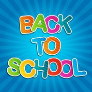 Back To School Blue Poster