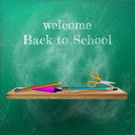 Welcome back to school template design plus EPS10 N7
