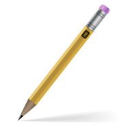 Pencil isolated on white background N2