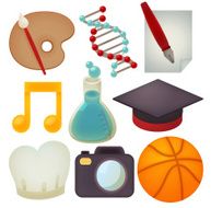 Set of school icons N2